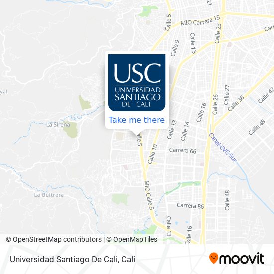 Universidad Santiago De Cali map