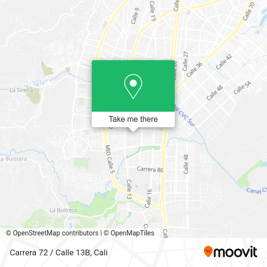Carrera 72 / Calle 13B map
