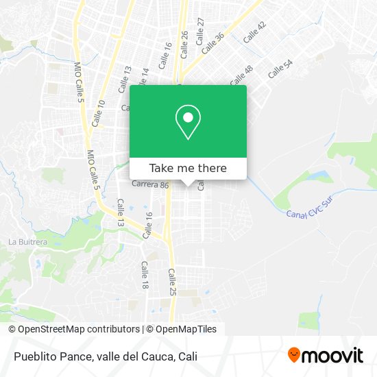 Pueblito Pance, valle del Cauca map