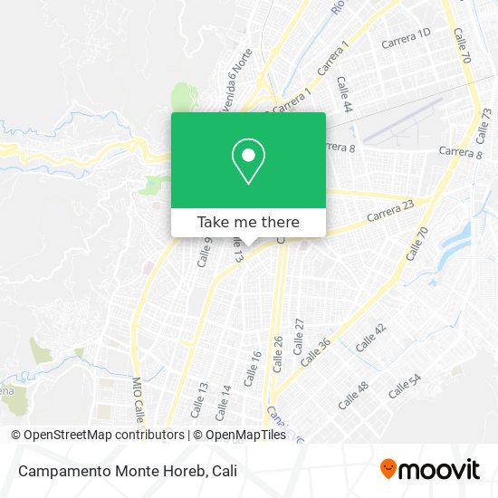 Campamento Monte Horeb map