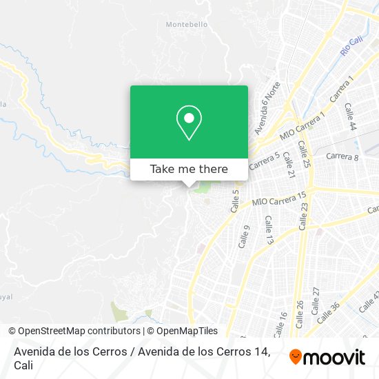 Mapa de Avenida de los Cerros / Avenida de los Cerros 14