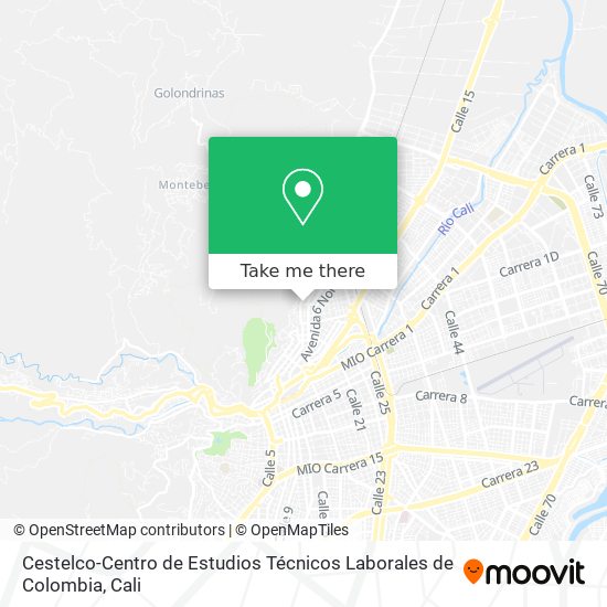Cestelco-Centro de Estudios Técnicos Laborales de Colombia map