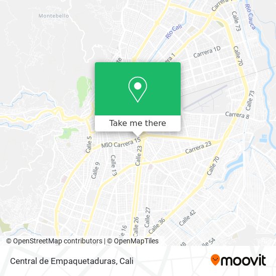 Central de Empaquetaduras map