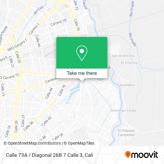 Mapa de Calle 73A / Diagonal 26B 7 Calle 3