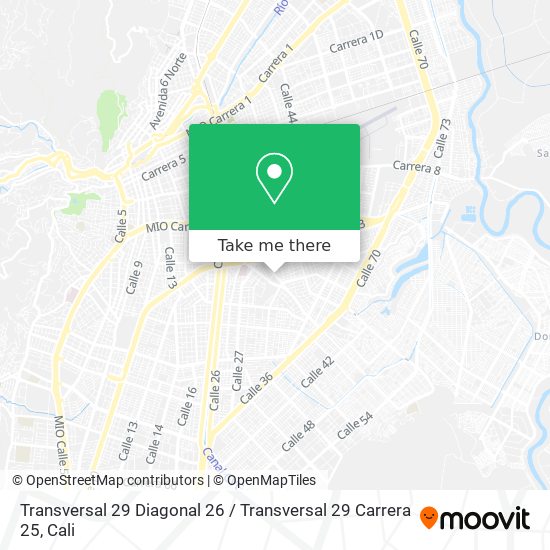 Mapa de Transversal 29 Diagonal 26 / Transversal 29 Carrera 25