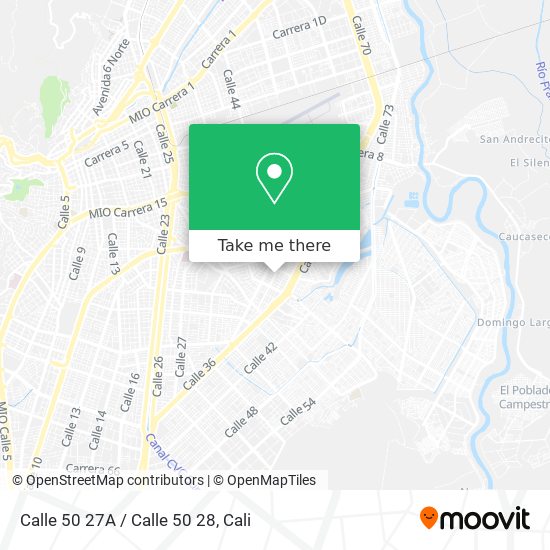 Mapa de Calle 50 27A / Calle 50 28