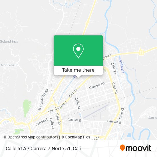 Calle 51A / Carrera 7 Norte 51 map