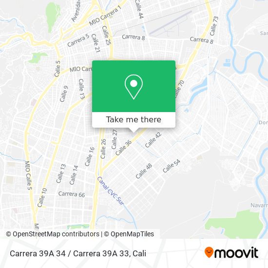 Carrera 39A 34 / Carrera 39A 33 map