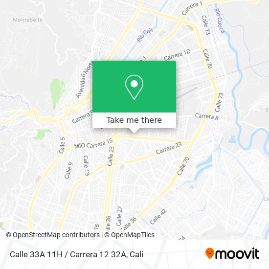 Calle 33A 11H / Carrera 12 32A map