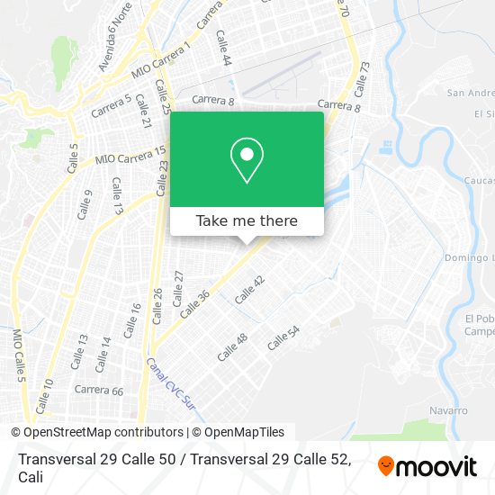 Transversal 29 Calle 50 / Transversal 29 Calle 52 map