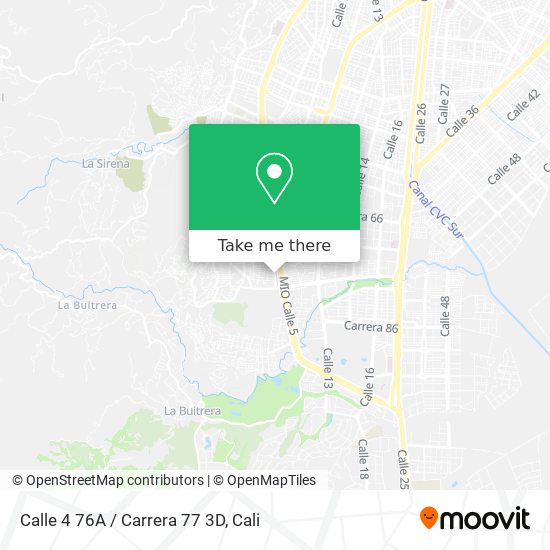Calle 4 76A / Carrera 77 3D map