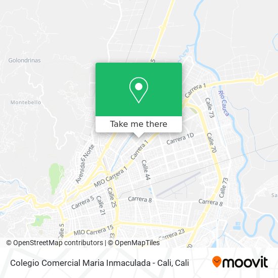 Mapa de Colegio Comercial Maria Inmaculada - Cali