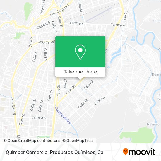 Quimber Comercial Productos Químicos map