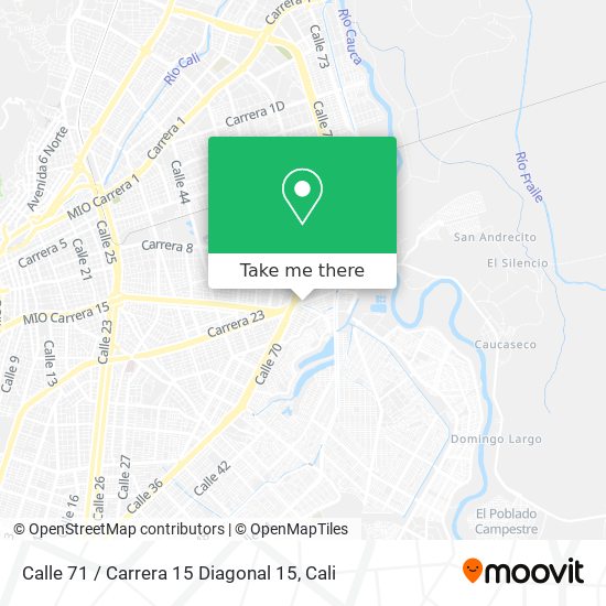 Mapa de Calle 71 / Carrera 15 Diagonal 15