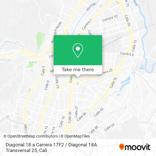 Diagonal 18 a Carrera 17F2 / Diagonal 18A Transversal 25 map