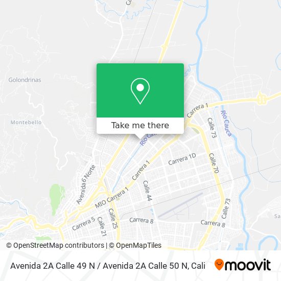 Avenida 2A Calle 49 N / Avenida 2A Calle 50 N map