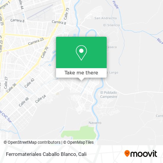 Mapa de Ferromateriales Caballo Blanco