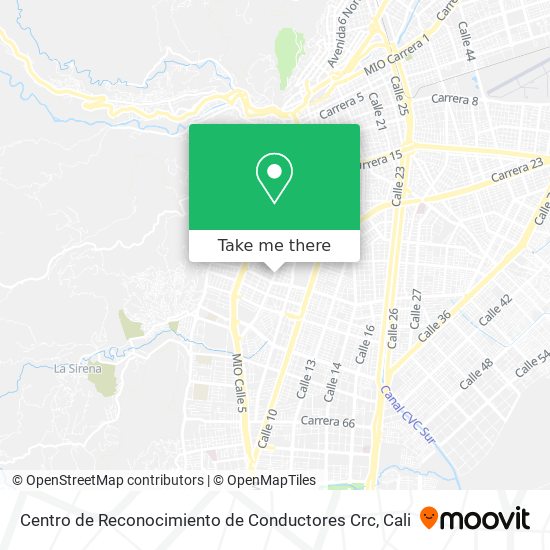 Centro de Reconocimiento de Conductores Crc map