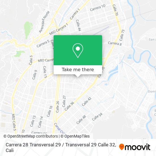 Carrera 28 Transversal 29 / Transversal 29 Calle 32 map