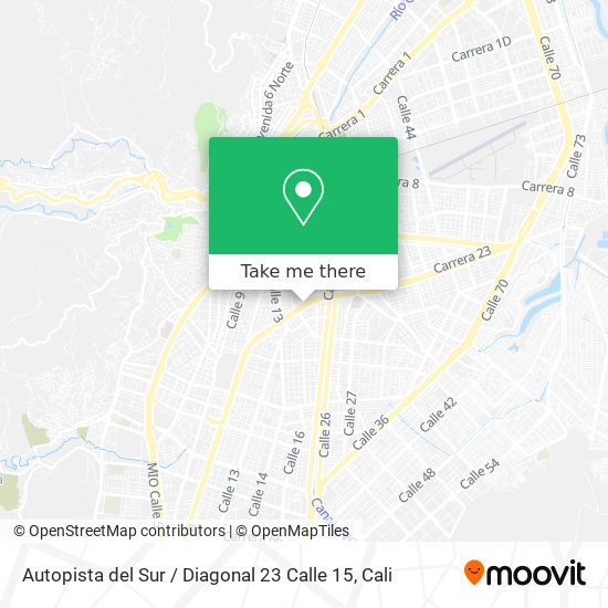 Autopista del Sur / Diagonal 23 Calle 15 map