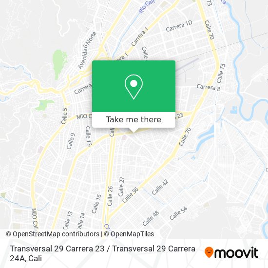 Mapa de Transversal 29 Carrera 23 / Transversal 29 Carrera 24A