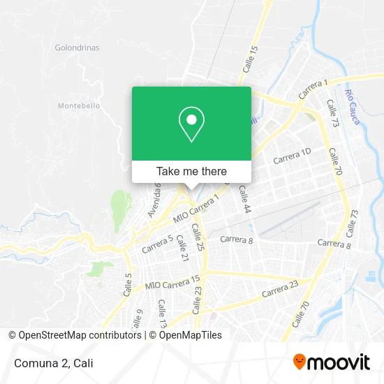 Comuna 2 map