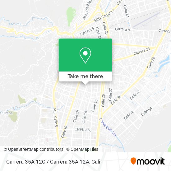 Mapa de Carrera 35A 12C / Carrera 35A 12A