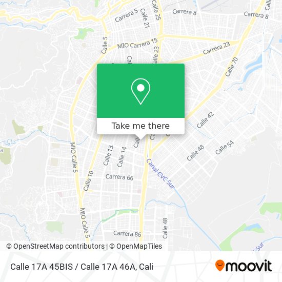 Calle 17A 45BIS / Calle 17A 46A map