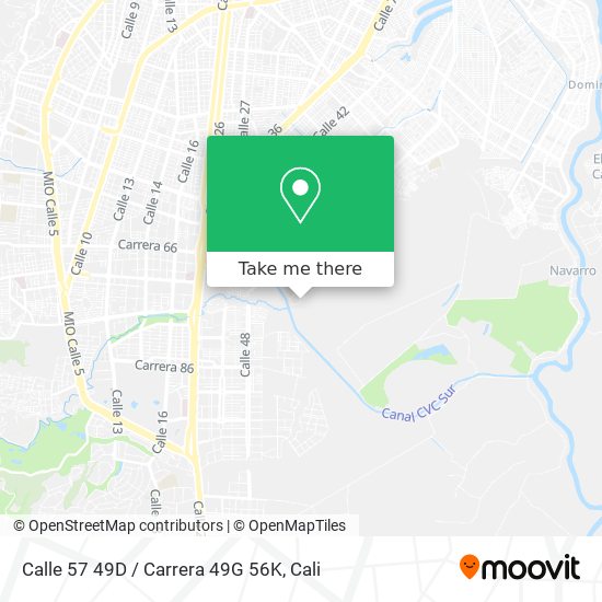 Mapa de Calle 57 49D / Carrera 49G 56K