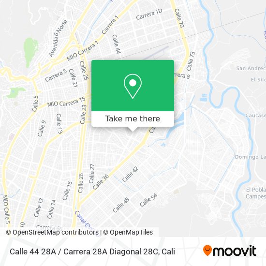 Calle 44 28A / Carrera 28A Diagonal 28C map