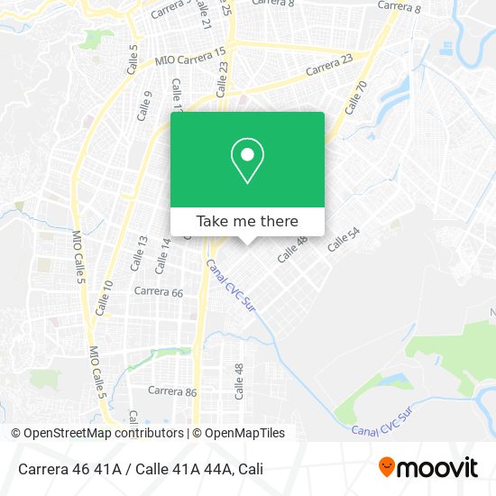 Mapa de Carrera 46 41A / Calle 41A 44A