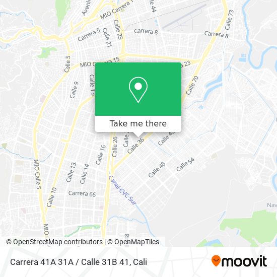 Mapa de Carrera 41A 31A / Calle 31B 41
