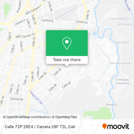 Mapa de Calle 72P 28E4 / Carrera 28F 72L