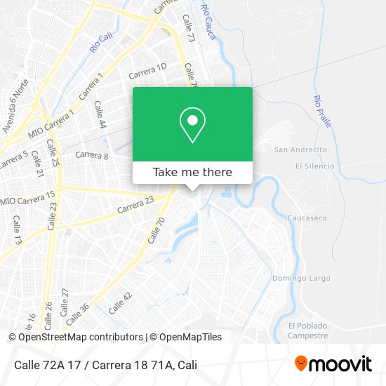 Calle 72A 17 / Carrera 18 71A map