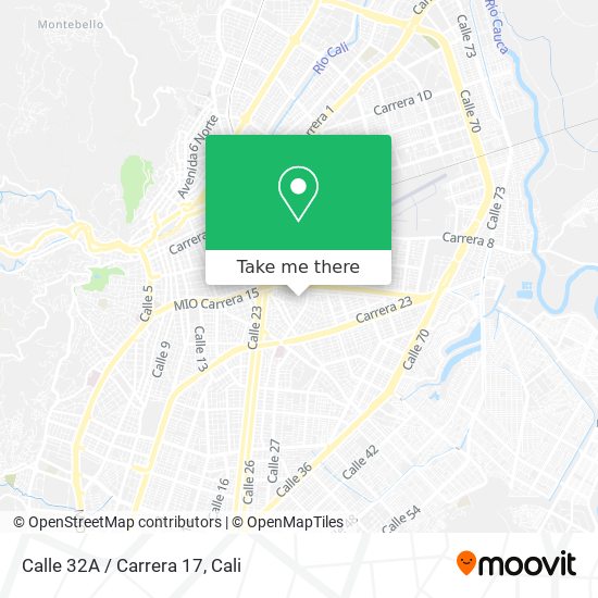 Mapa de Calle 32A / Carrera 17