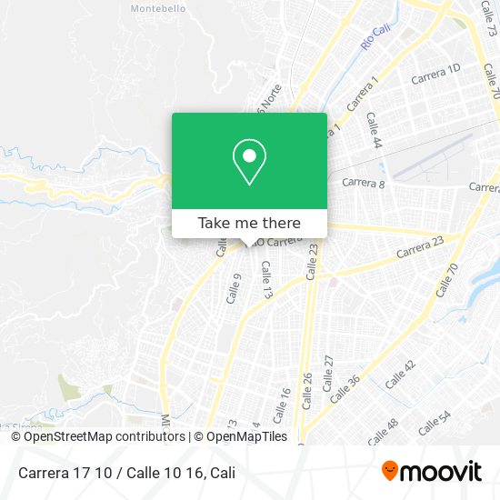 Mapa de Carrera 17 10 / Calle 10 16