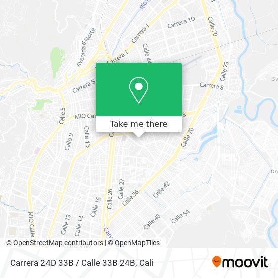Mapa de Carrera 24D 33B / Calle 33B 24B