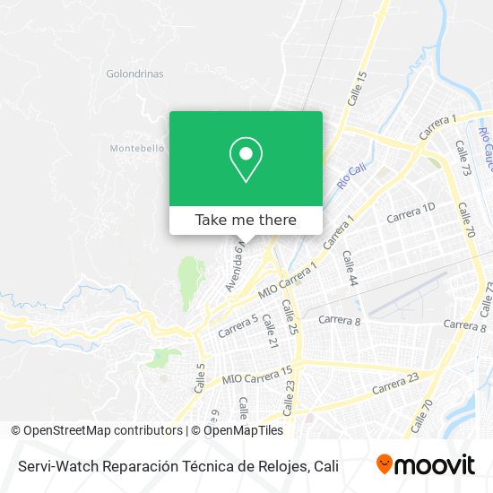 Mapa de Servi-Watch Reparación Técnica de Relojes