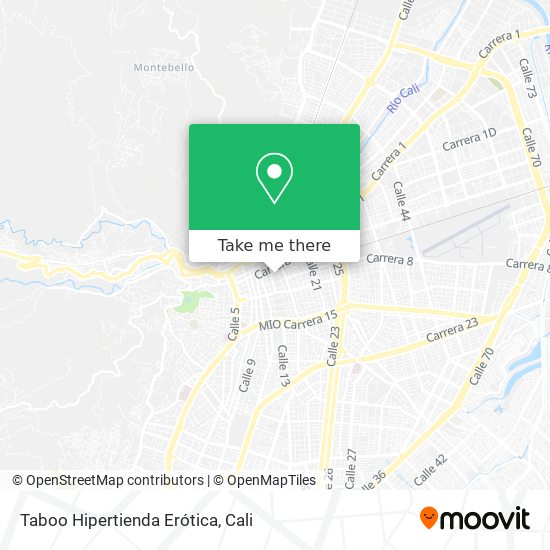 Mapa de Taboo Hipertienda Erótica