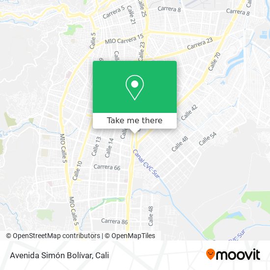 Avenida Simón Bolívar map
