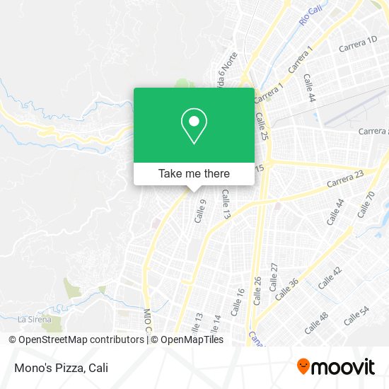 Mono's Pizza map