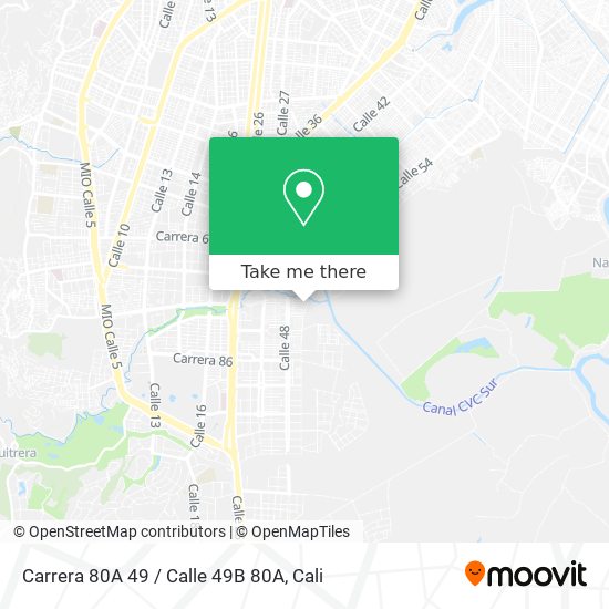 Carrera 80A 49 / Calle 49B 80A map