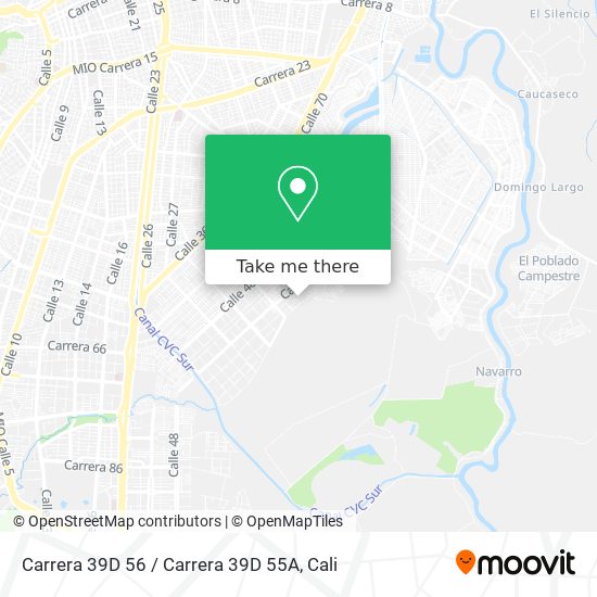 Mapa de Carrera 39D 56 / Carrera 39D 55A