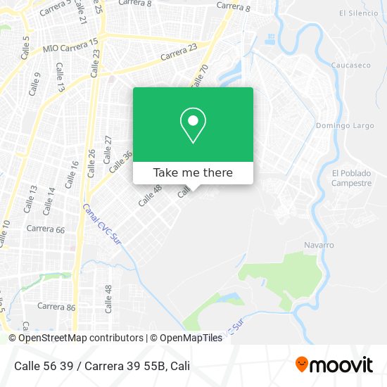 Calle 56 39 / Carrera 39 55B map