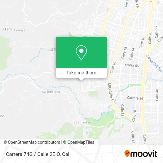 Carrera 74G / Calle 2E O map