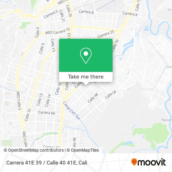 Mapa de Carrera 41E 39 / Calle 40 41E