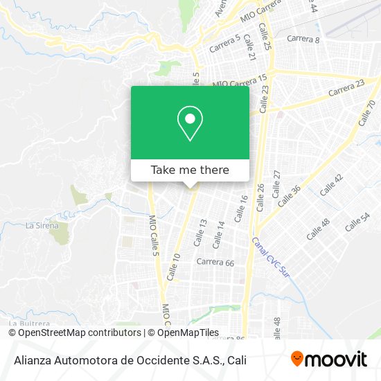 Alianza Automotora de Occidente S.A.S. map
