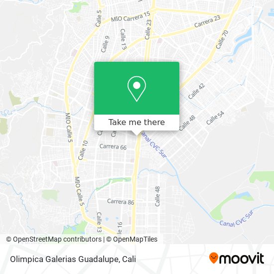 Olimpica Galerias Guadalupe map