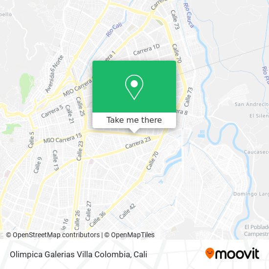 Olimpica Galerias Villa Colombia map