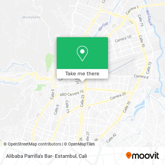 Alibaba Parrilla's Bar- Estambul map